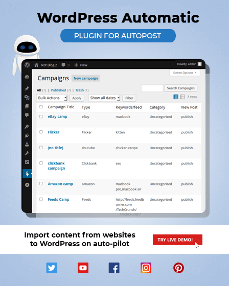 WordPress Automatic Plugin v3.117.0 NULLED - граббер контента WordPress